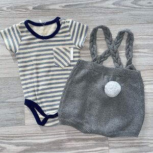 Tahari Baby & Cat and Jack Baby Boy Two-Piece Outfit 3–6 Months